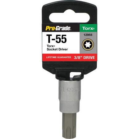 Pro-Grade Tools 3/8" Dr. T55 Internal Torx Socket 12955